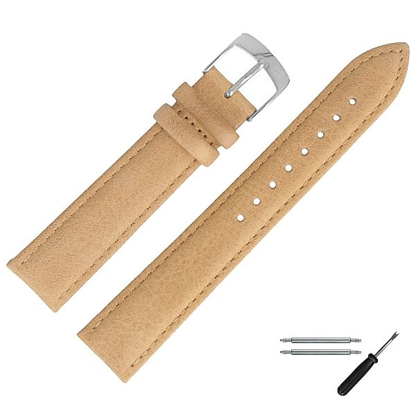 MARBURGER Uhrenarmband 20mm Leder günstig online kaufen