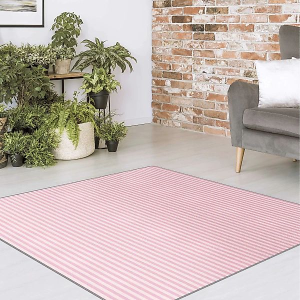 Teppich No.YK45 Streifen Rosa günstig online kaufen