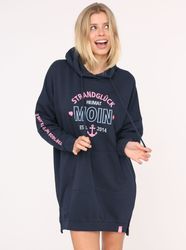 Zwillingsherz Sweatkleid ""Strandglück"" Kängurutasche mit Stickerei vorne günstig online kaufen