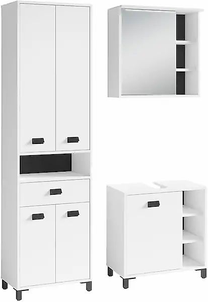 byLIVING Badmöbel-Set »Wellness« Komplett-Set, 3-tlg, 3 Stk. tlg. günstig online kaufen