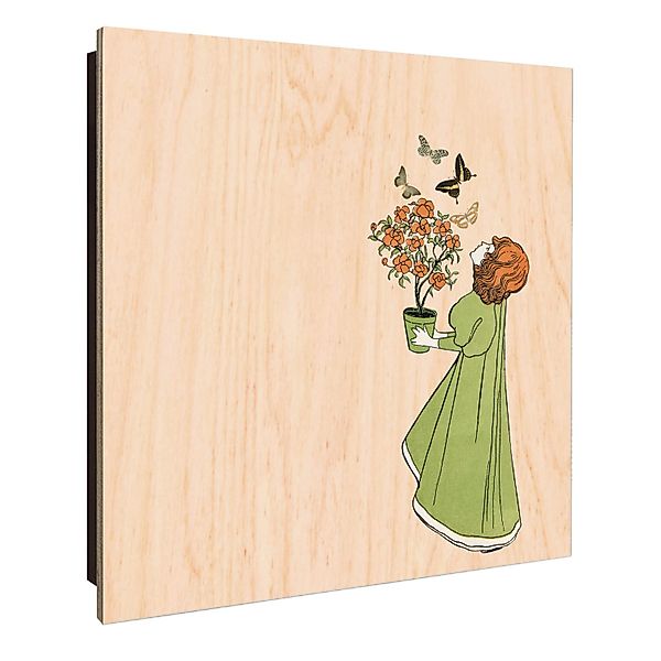 Banjado Schlüsselkasten Holz 30x30cm Schwarz Scharnier Rechts 50 Haken Desi günstig online kaufen