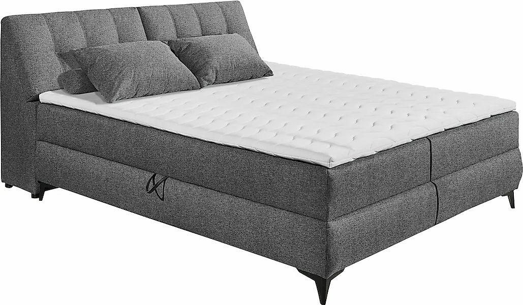 ED EXCITING DESIGN Boxbett "Atlantis", mit Bettkasten und Stauraum im Kopft günstig online kaufen