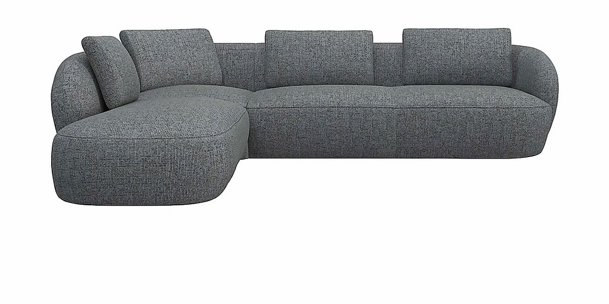 FLEXLUX Ecksofa "Torino, rund, L-Form, Sofa-Ecke mit Ottomane", Modernes, o günstig online kaufen