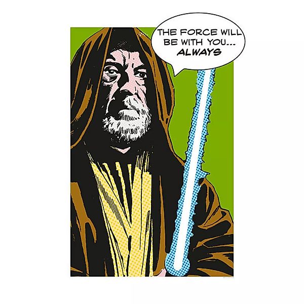 KOMAR Wandbild - Star Wars Classic Comic Quote Obi Wan - Größe: 50 x 70 cm günstig online kaufen