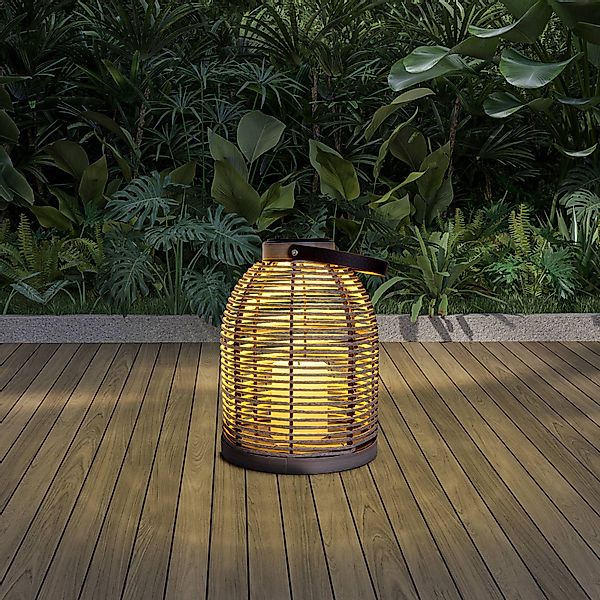 LED-Solarleuchte Korbinian, grau, Höhe 29 cm, IP44, Laterne günstig online kaufen