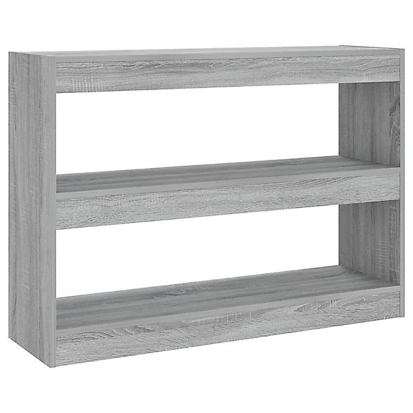 furnicato Bücherregal Bücherregal/Raumteiler Grau Sonoma 100x30x72 günstig online kaufen