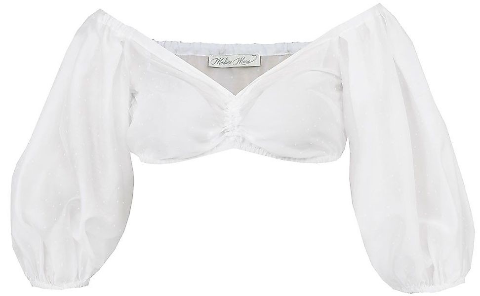 Madame Marie Dirndlbluse Dirndlbluse Thalindra Dreiviertelarm Puffarm weiß günstig online kaufen