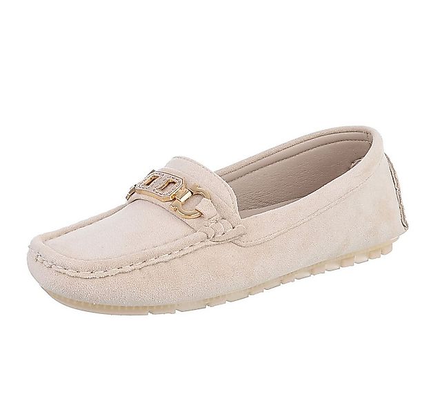 Ital-Design Eleganter Mokassin für Damen mit Verschluss-Details Slipper (91 günstig online kaufen
