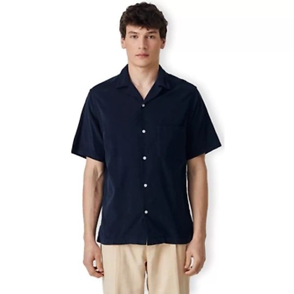 Portuguese Flannel  Hemdbluse Cord Camp Collar Shirt - Navy günstig online kaufen