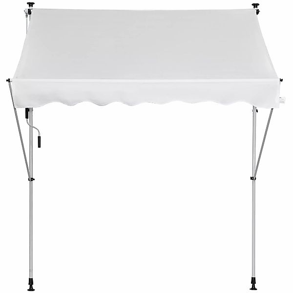 Outsunny Manueller ausziehbarer Markisenstore 2L x 1,5B x 1,7-2,8H m einste günstig online kaufen