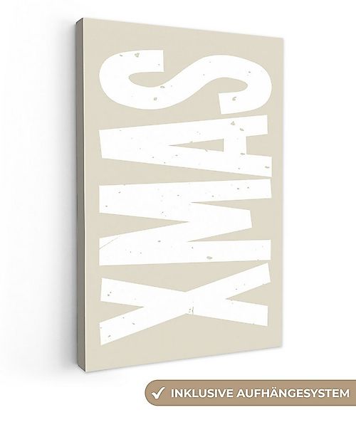 OneMillionCanvasses® Leinwandbild Xmas - Weihnachten - Japandi - Weihnachts günstig online kaufen