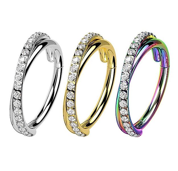 Taffstyle Nasenpiercing Septum Piercing Clicker Tragus Helix Piercing Doppe günstig online kaufen