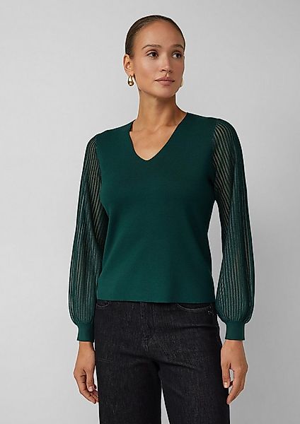 s.Oliver Longpullover Strickpullover Feinstrick-Pullover aus Viskosemix mit günstig online kaufen