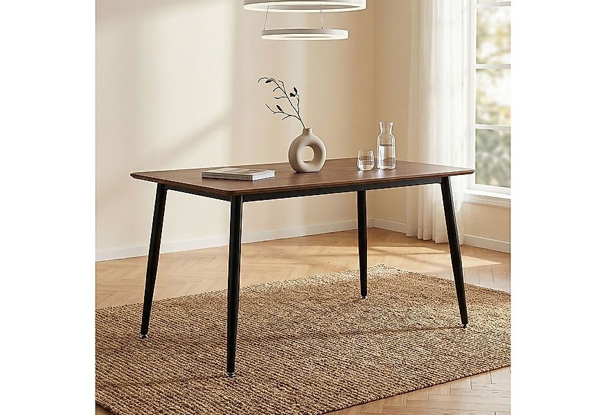 IDIMEX Esstisch NORA, Esszimmertisch 120x80 cm mit schwarzem Metallgestell günstig online kaufen
