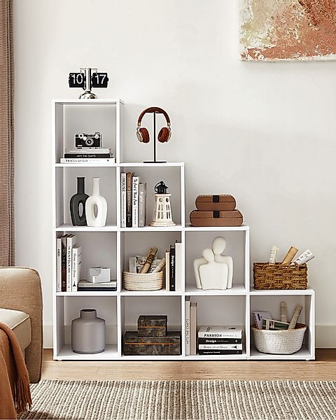 VASAGLE Bücherregal, Raumteiler, Würfelregal, viel Stauraum, günstig online kaufen
