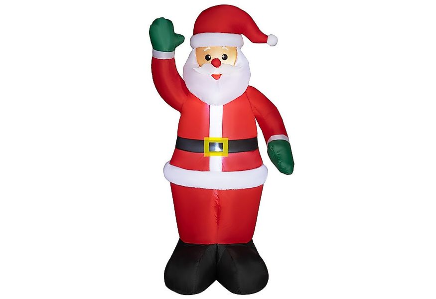 Outsunny Weihnachtsfigur 1,84 m, mit LED-Beleuchtung (Selbstaufblasende Wei günstig online kaufen