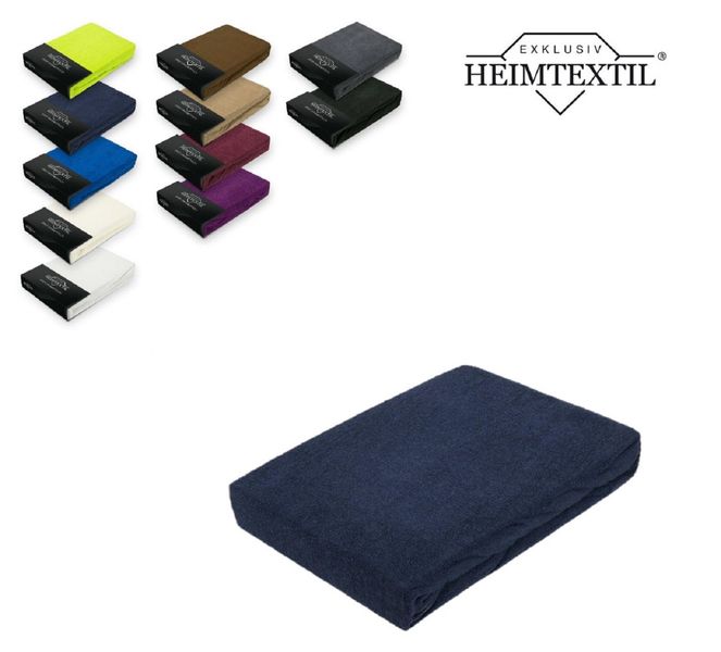 EXKLUSIV HEIMTEXTIL Spannbettlaken Frottee Spannbettlaken Rundumgummizug günstig online kaufen