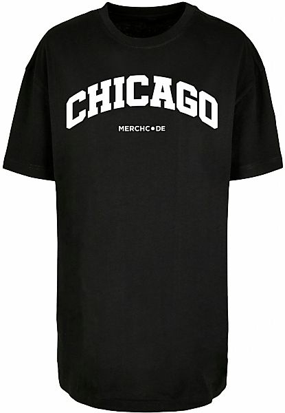 Merchcode T-Shirt "Merchcode Damen Ladies Chicago Wording - Oversized Boyfr günstig online kaufen