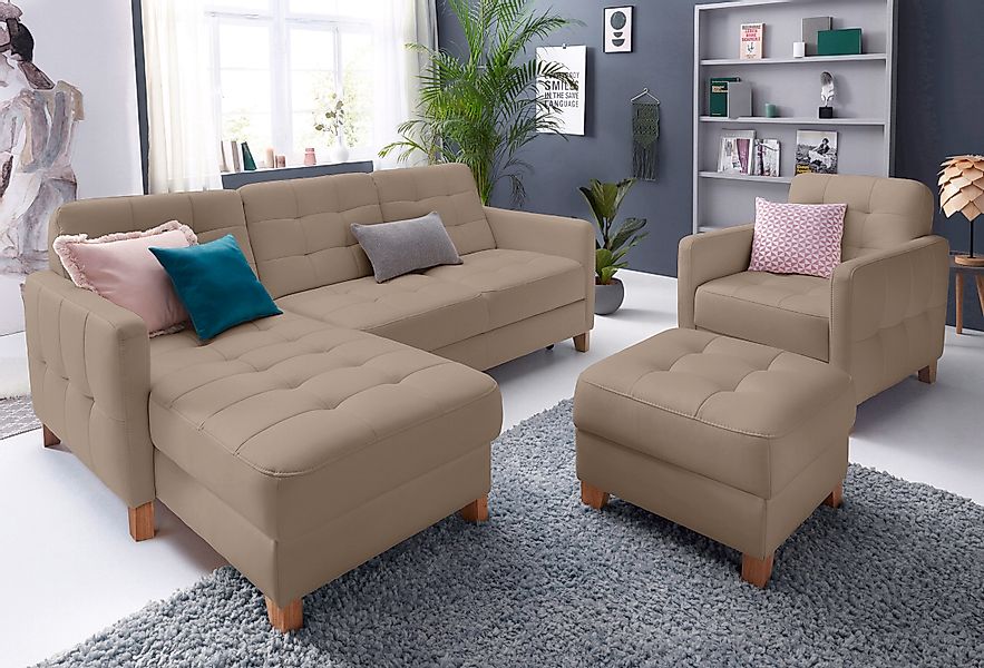 exxpo - sofa fashion Ecksofa »Elio, kompakt und komfortabel, bequem und zei günstig online kaufen