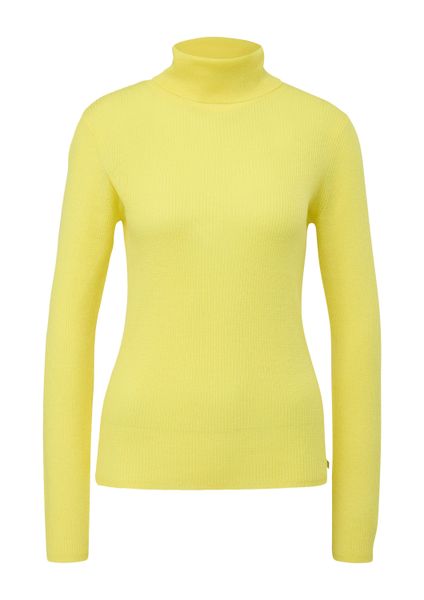 QS Longpullover Strickpullover Rollkragenpullover aus Feinstrick günstig online kaufen