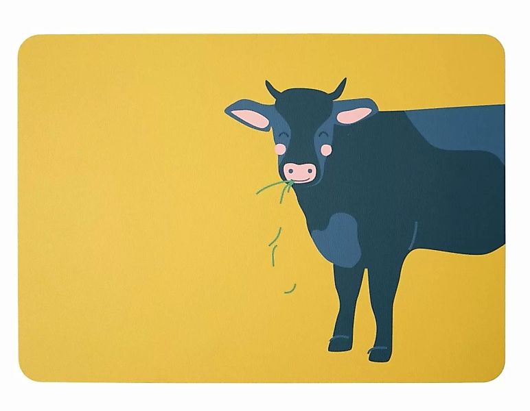 ASA Tischsets Tischset Kuh Kerstin 46 x 33 cm (gelb) günstig online kaufen
