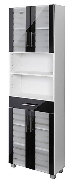 welltime Seitenschrank Jaca Breite 60 cm, mit MDF Hochglanz-Fronten günstig online kaufen