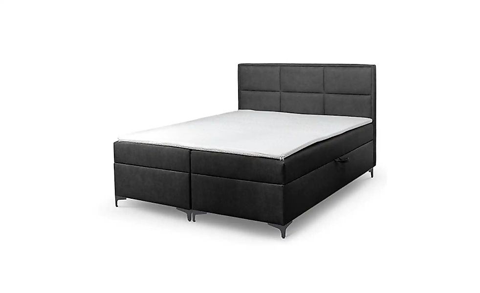 Boxbett mit Bettkasten Vaduz ¦ schwarz ¦ Maße (cm): B: 120 H: 110 Betten > günstig online kaufen