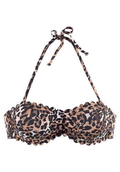 LASCANA Bandeau-Bikini-Top Lexa, mit Muschelkante günstig online kaufen