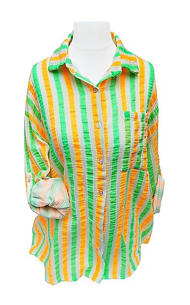 Hemdbluse SAISON Musselinbluse Langarm Crash Leo günstig online kaufen