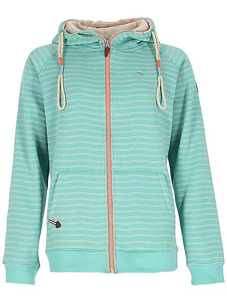 modAS Kapuzensweatjacke Damen Sweatjacke Streifen mit günstig online kaufen