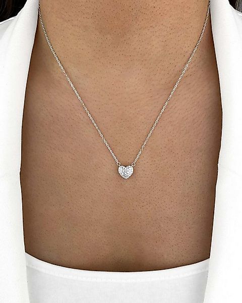 DANIEL CLIFFORD Herzkette 'Maria' Damen Halskette Silber 925 Herz Anhänger günstig online kaufen