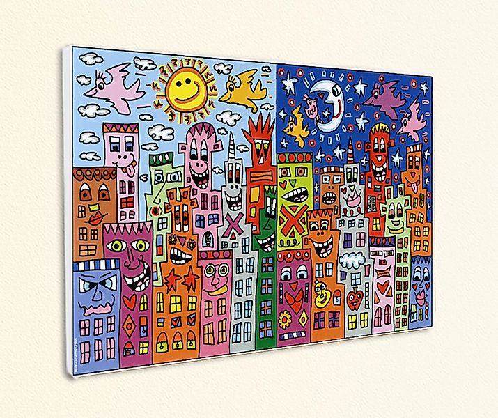 BillerAntik Kunstdruck Day or night - my city is bright Tag Nacht Poster Ri günstig online kaufen