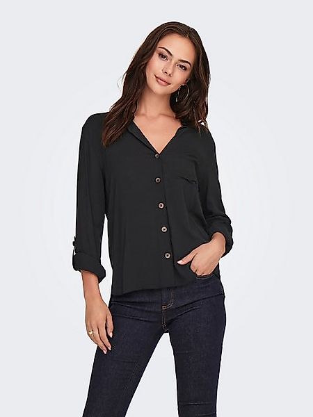 JACQUELINE de YONG Blusenshirt mit Hemdkragen locker geschnitten langarm JD günstig online kaufen