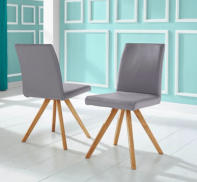 Home affaire Schalenstuhl "Rio" (Set) 2 Stk. Kunstleder Bezug in Kunstleder günstig online kaufen