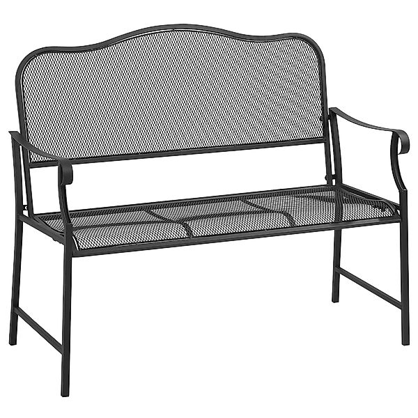 Outsunny Gartenbank aus Metall, 2-Sitzer, wetterbeständig, günstig online kaufen