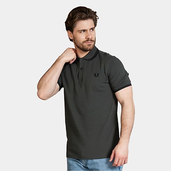 Fred Perry  Poloshirt Twin tipped  polo shirt- field green black günstig online kaufen