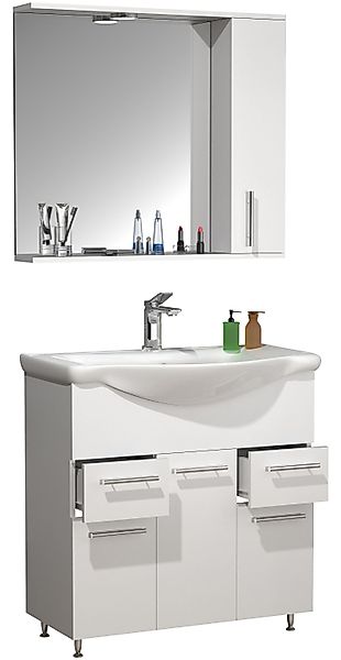 VCM Waschtisch 3-tlg. Waschplatz Waschtisch Schubladen günstig online kaufen