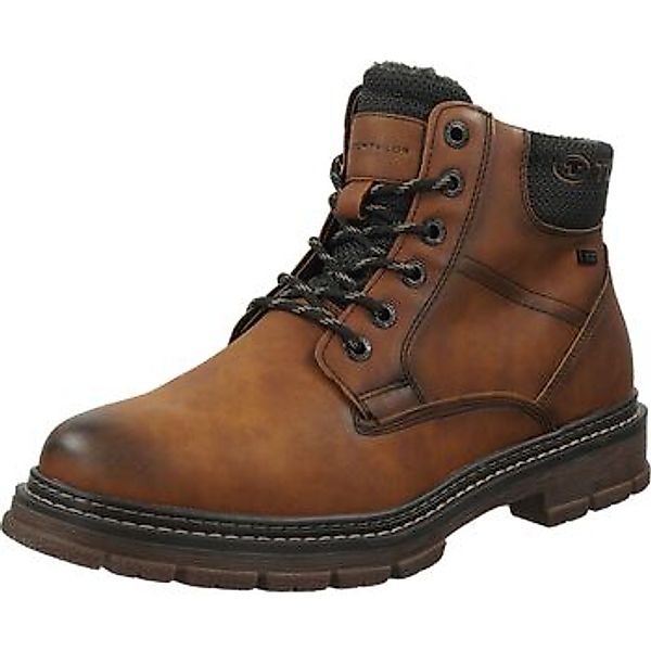 TOM TAILOR Schnürstiefelette "Tom Tailor Stiefelette Lederimitat/Textil" günstig online kaufen