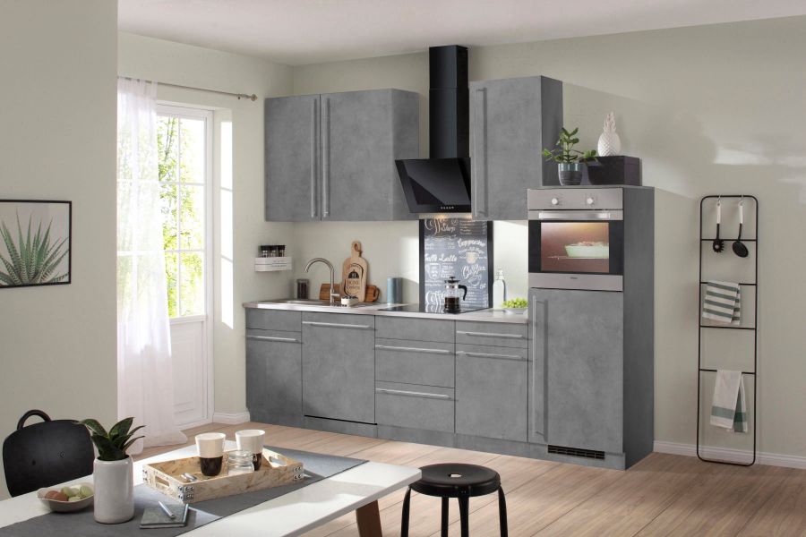 wiho Küchen Küchenzeile Chicago, mit E-Geräten, günstig online kaufen