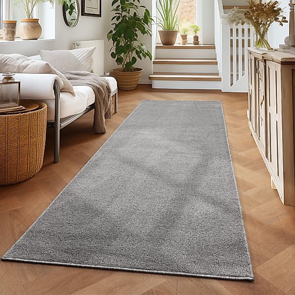 Carpettex Veloursteppich Unicolor - Einfarbig, Läufer, günstig online kaufen