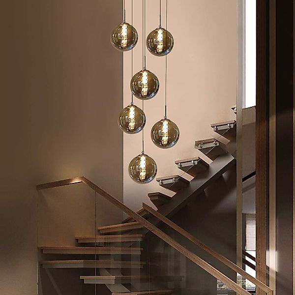 Nettlife Pendelleuchte Glas esstisch 150CM Höheverstellbar günstig online kaufen
