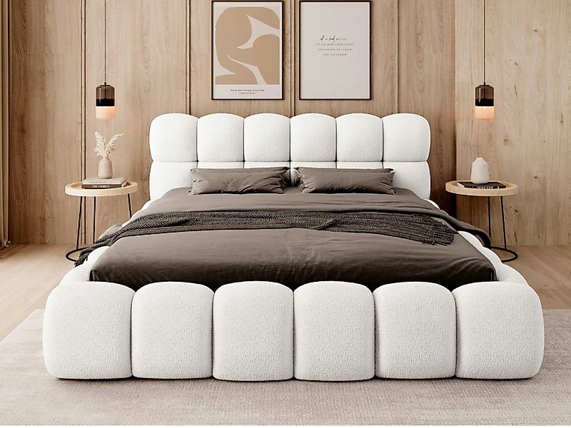 thematys Polsterbett mit Bettkasten, CLOUD / Stauraumbett, Bouclé 140x200 - günstig online kaufen