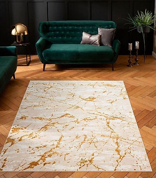 my home Teppich "Kalmus, mit Schrumpfgarn-Effekt, Hoch-Tief" rechteckig 11 günstig online kaufen