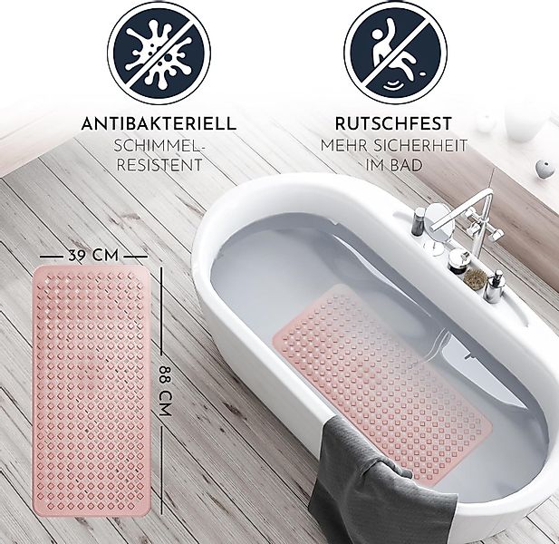 Homerella Badematte rutschfest Hautsensitiv 88x39cm, INKL. günstig online kaufen