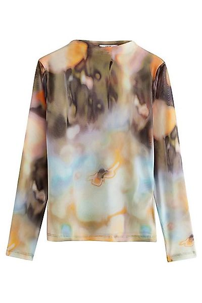 Next Langarmshirt Hochgeschlossenes Mesh-Oberteil mit langen Ärmeln (1-tlg) günstig online kaufen