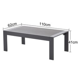 MeXo Gartentisch Balkontisch Aluminium 110×62×41cm, Gartentisch günstig online kaufen