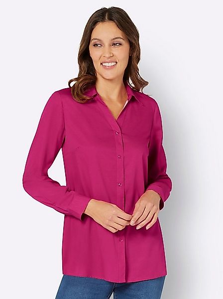 Sieh an! Klassische Bluse Longbluse . günstig online kaufen