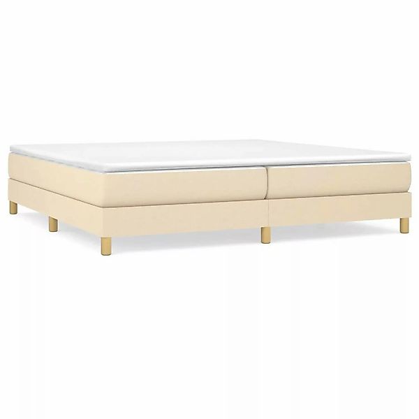 vidaXL Boxspringbett mit Matratze Creme 200x200 cm Stoff1379164 günstig online kaufen