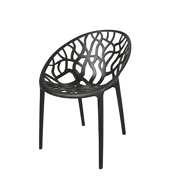 BURI Gartenstuhl Design Gartenstuhl 80cm Stapelstuhl günstig online kaufen