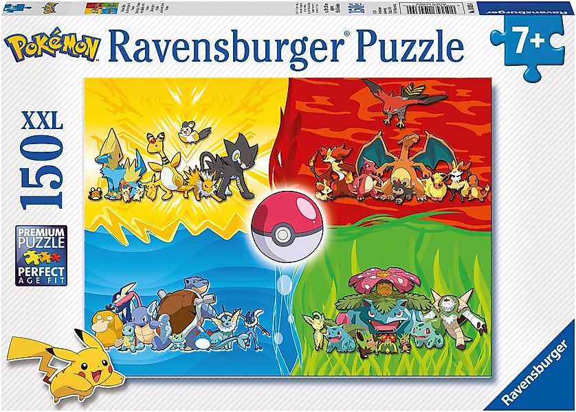 Ravensburger Puzzle Pokémon Typen, 150 Puzzleteile, Made in Germany günstig online kaufen